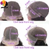 13x6 Burgundy Body Wave Lace Front Human Hair Wigs for Black Women 99J Red Lace Frontal Wigs 13x4 Transparent Lace Front Wig - Image 6