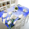 Plant Flower Leaves Coffee Table Runner Tablecloth Table Party Decoration Oilcloth on Table Protector Table Cloth Rectangular - Image 6