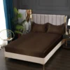 New Satin Fitted Sheet European Style Rayon Mattress Cover Elastic Band Bed Sheet King 140x200 160x200 No Pillowcase Beddings - Image 17
