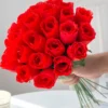 10/30Pcs Red Silk Roses Bouquet Vases Home Decortiong Garden Wedding Decorative Wreaths Fake Plant Wholesale Artificial Flowers - Image 10