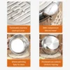 1pc Stainless Steel Oil Pan Household Thermometer With Cover Tempura Oil Fryer Small Oil Saving French Fries Frying Pan - Image 5