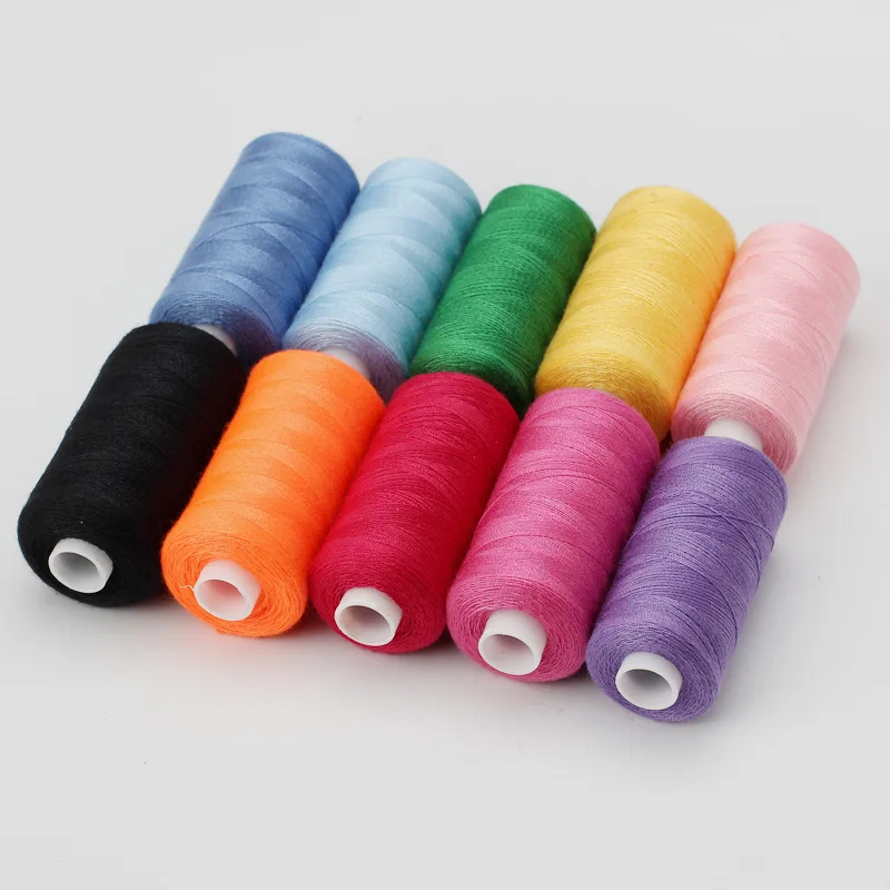 1 Set OF 10 Rolls Polyester 402 Sewing Thread For Manual and Mechanical Use, 400 Yards, DIY - Image 5