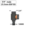 Garden Hose Quick Connector 1/2 3/4 1 Inch Pipe Coupler Stop Water Connector 16/20/32mm Repair Joint Irrigation System Fitting - Image 12