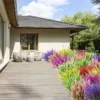 Lavender Artificial Flowers Outdoor UV Resistant Shrubs Plants Fake Flower Greenery for Office Kitchen Wedding Garden Decor - Image 5