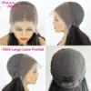 Raw Vietnamese Bone Straight Wigs Double Drawn Short Bob Human Hair Wig Pre Plucked HD Transparent Lace Frontal Wig Ombre Brown - Image 4