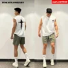 American Style Vest Men Summer 2025 New 100% Cotton Sport Sleeveless Tee Fitness Swimm Run Vest Quick Dry Y2k Top men clothing - Image 3