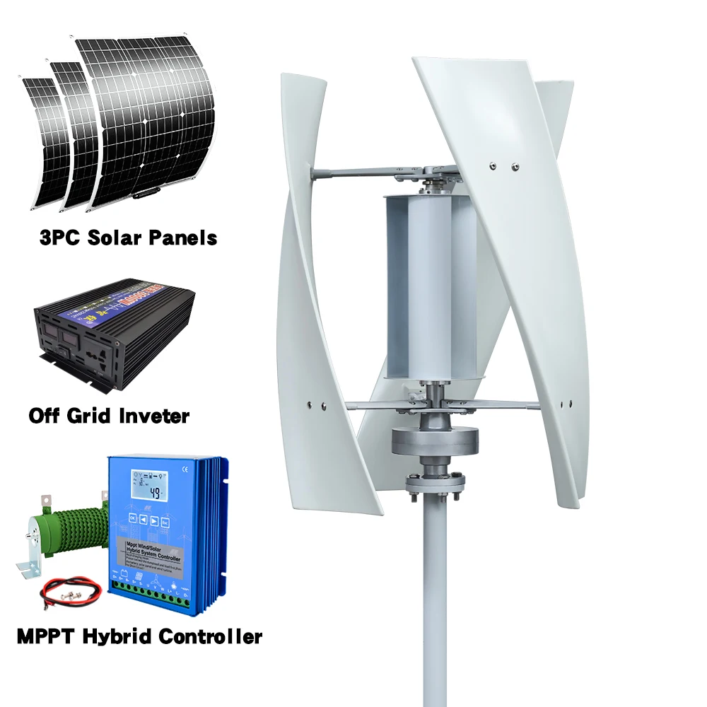 2000W Vertical Axis Wind Turbine 48V Alternative Energy Generator 220V AC Output Household Complete Set With Battery System10KWh - Image 10