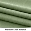 Olanly Waterproof Wipeable Fabric Tablecloth Washable Table Cover For Kitchen Dining Rectangle Tablecloth Faux Linen Table Cloth - Image 4