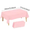 1/5 Pcs Multi Solid Color Disposable Plastic Tablecloth 137×183cm Rectangle Table Cover for Birthday Wedding Events Party Decor - Image 8