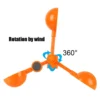 Garden vegetable field Ultrasonic Solar Bird Pest Repeller 360 Degree Rotating Reflector Drive Away Bird Device - Image 6