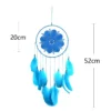 Dream Catcher Car Mini Pure White Feather Wind Chimes Wall Hanging Decor Handmade Catcher Feather Pendant Decoration - Image 26