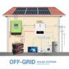 Hot Sell Complete Set Solar Energy Power Storage System Home 3KW 5KW 8KW 10KW Hybrid Solar Panel Electric Power Generation Kit - Image 3