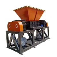 Factory Sale Tire Shredder Machine Scrap Metal and Rubber Waste Tire Recycling Equipment with Dust Control System