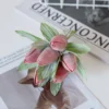 6Pcs Silk Tulip Bouquet Powder Vase for Home Party Festive Decoration Diy Wedding Decorative Wreath Christmas Artificial Flowers - Image 13