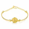 Real Gold 18 KT Color Rose Bracelet for Women Girlfriend Mother Engagement Birthday Mother's Day Valentine's Day Jewelry Gifts - Image 6