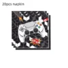 New Game On Theme Party Disposable Tableware Cup Plate Napkin Tablecloth Video Game Controller Birthday Balloon Banner Decor - Image 24