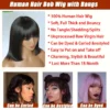 Short Straight Bob Lace Wig With Bangs Human Hair Vietnamese Raw Hair Realistic Lace Scalp Fringe Middle Part Bob Lace Wigs #1B - Image 5