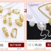 Jewelry Set For Women Tricolor Plating Luxury Design Necklace Earrings Bangle And Ring Full Set Jewelry Wedding Party Gift - Image 15