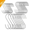 10PCS Stainless Steel S Hooks, Multi-purpose Kitchen & Bathroom Hanging Hooks, Clothing & Home Storage Hooks - Image 5