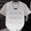 2025 summer new men's versatile heavy industry letter steel print short sleeve t-shirt fashion casual crew neck pullover top - Image 3