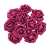 10Pcs Glitter Foam Rose Artificial Flowers Bouquet Wedding Decoration Flower Rose Home Decoration Flores Fake Rose Flower - Image 10