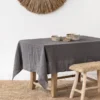 100% Pure Linen Tablecloth,for Kitchen Dining Room Party Holiday Tabletop Decoration, Solid Color Table Cover,Natural Fabric - Image 14