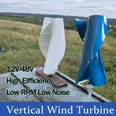 Wind Turbine 6KW Generator Axis Windmill Energy Sources 12v 24v 48v 2 Blades With Mppt Charge Controller Off Grid Inverter