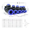 5/10pcs 20cm 360° Rotary Irrigation Brass Spray Support 6/8/10/12/16mm Hose Quick Connection Tee Adjustable Atomization Nozzle - Image 3