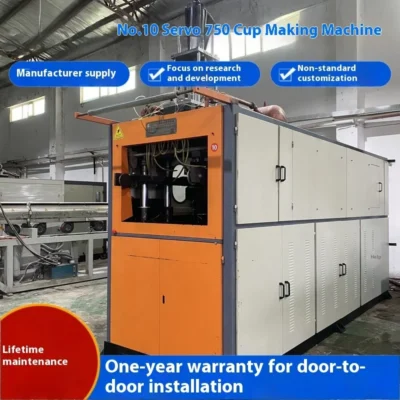 90% New Disposable Plastic Cup, Bowl, Lunch Box PP Production Servo 750 Cup Making Machine Cup Making Machine