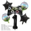 New Game On Theme Party Disposable Tableware Cup Plate Napkin Tablecloth Video Game Controller Birthday Balloon Banner Decor - Image 16