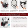 New 7-in-1/16-in-1 Black 6200 Dust Mask Half Face Respirator Spray Paint Organic Vapor Chemical Gas Filter Gas Mask Work Safety - Image 5
