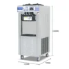 Soft Ice Cream Maker Commercial Automatic Cleaning Large Capacity Stainless Steel Sundae Refrigeration Equipment Cone Machine - Image 2