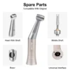 ELIJAH Dental Low Speed Handpiece E-Type FX205 Contra Angle Push Button 1:1 Drive External Water Spray Handpiece Dentistry Tools - Image 3