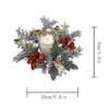 Christmas Candlestick Wreath Artificial Flowers Candle Ring Xmas New Year Table Decoration Candle Holder Garland - Image 6