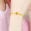 Real Gold 18 KT Color Rose Bracelet for Women Girlfriend Mother Engagement Birthday Mother's Day Valentine's Day Jewelry Gifts - Image 2