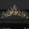 Vintage Baroque Queen Tiara Wedding Crown Bridal Diadem Gold Crystal Rhinestone Head Jewelry Headpiece Wedding Hair Accessories - Image 3