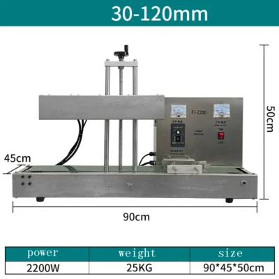 Automatic Continuous Electromagnetic Sealing Machine Induction Aluminum Foil Packing Machine Plastic Glass Bottle Cap Sealer