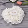 1PCS Wedding Bride Holding Flower Ring Box Ribbon Rhinestone Wedding Rose Bouquet Heart-shaped Wedding Ceremony Ring Holder - Image 2