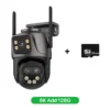 6K 9MP HD IP Camera Outdoor Three-Lens External WiFi Camera 4K/2K Dual Screen Security PTZ Cam Auto Tracking Surveillance iCSee - Image 12
