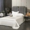 High End Satin Sheets, Soft And Comfortable Solid Color Sheets, Luxurious Single And Twin Bed Sheets - Image 5