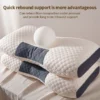 Neck Pillow Help Sleep And Protect The Neck Cervical Orthopedic Household Soybean Fiber SPA Massage Pillow For Sleeping New - Image 3
