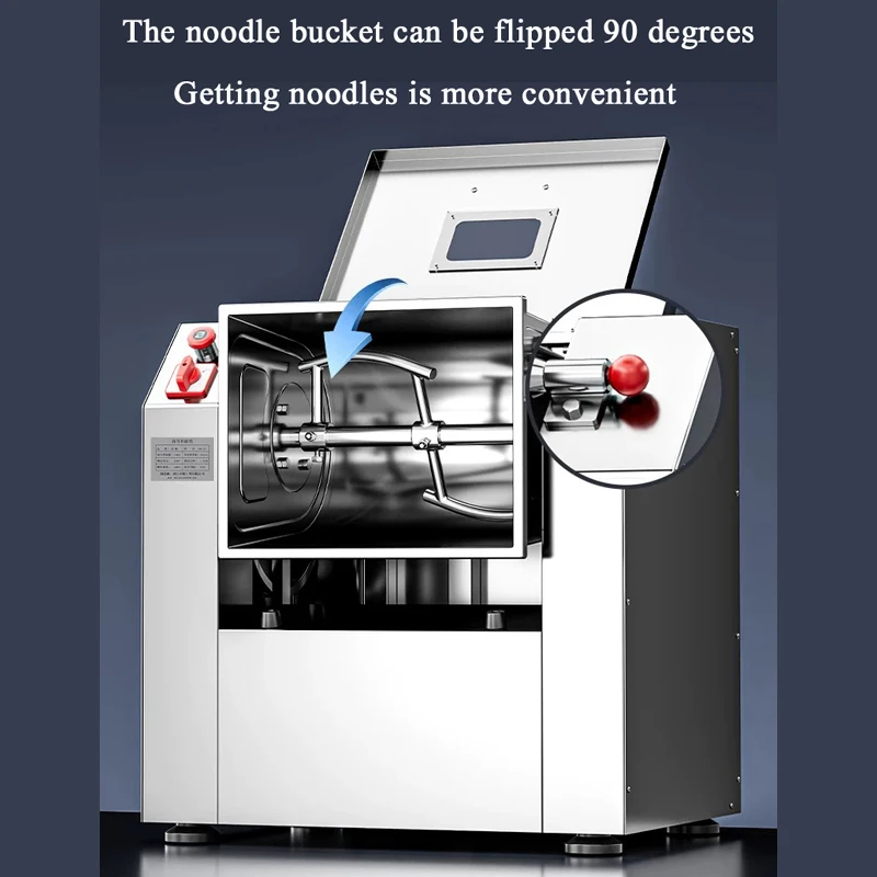 Hot Selling Commercial Dough mixer 15kg/h l Dough Kneading machine 1500W 220V Stainless steel Bucket Flour Mix Machine - Image 3