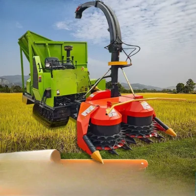 Forage harvester Agricultural small self-propelled corn straw silage grass alfalfa disc crawler type