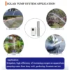 Hybrid 4HP Photovoltaic solar water pump 110/220v brushless AC DC deep well pump Farming Irrigation Deep Well Powered by Solar P - Image 3