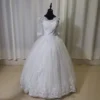 Y&M V Neck Full Sleeve Customized Plus Size Vestido De Noiva 2025 Wedding Dress Long Train or Floor Appliqe Bridal Tulle Mariage - Image 8