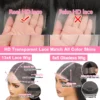 220 Density 13x4 Bone Straight HD Lace Front Wig Pre Plucked 30 Inch Brazilian 360 Full Lace Frontal Human Hair Wigs For Women - Image 6