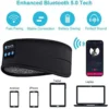Fone Bluetooth Earphones Sports Sleeping Headband Elastic Wireless Headphones Music Eye Mask Wireless Bluetooth Headset Headband - Image 6