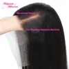 Raw Vietnamese Bone Straight Wigs Double Drawn Short Bob Human Hair Wig Pre Plucked HD Transparent Lace Frontal Wig Ombre Brown - Image 3