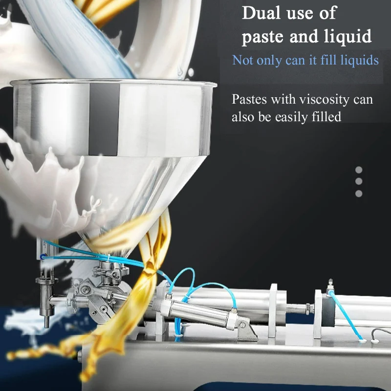 2025 New Semi Automatic Stainless Steel Single Nozzle Chili Sauce Laundry Detergent Paste Filling Machine Range - Image 4