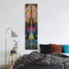Bohemian Chakra Meditation Vertical Tapestry Colorful Mandala Rainbow Tapestry Wall Hanging For Living Room Aesthetic Tapestry - Image 4